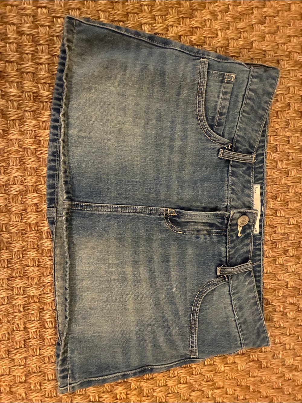Hollister low rise mini Jean skirt